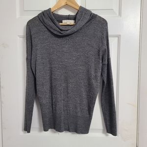 LOFT cowl neck long sleeve pullover cardigan size M *N2